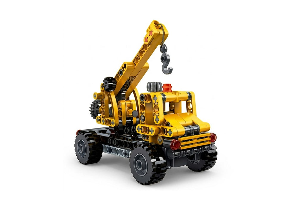 COGO 3090 Construction NeoTown 3-in-1 Building Block Set – Lorry Crane, Tow Truck & Digger (235 Pieces)