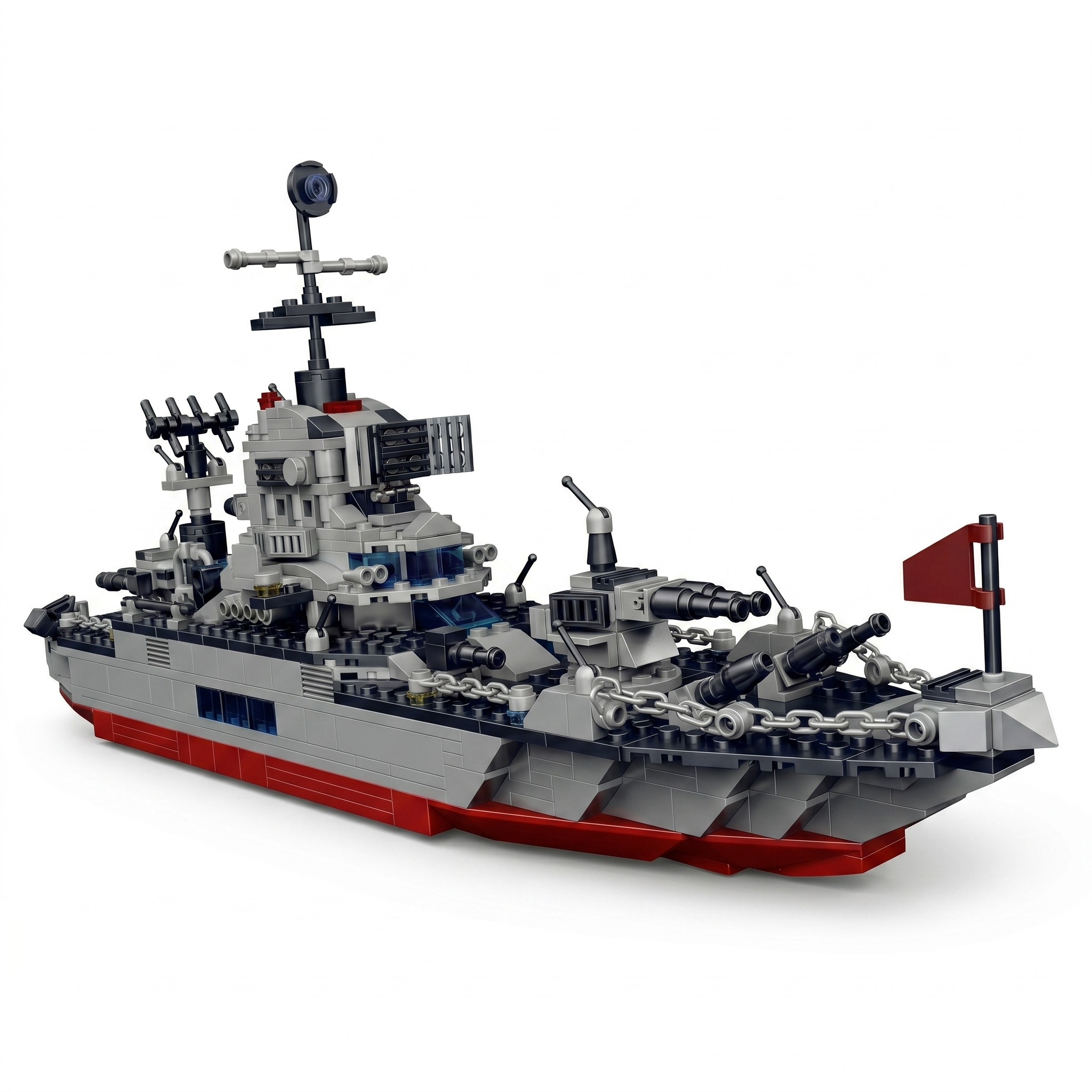 13-in-1 Naval Ship & Military Brick Set