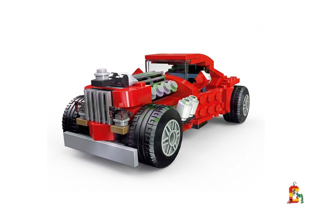 20-in-1 Multificence Cars and Cranes Building Block Set