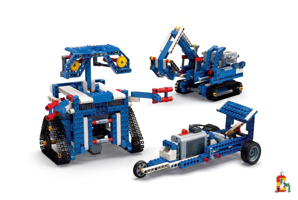 19-in-1 Motorized Gear Blocks Robot & Machines Set