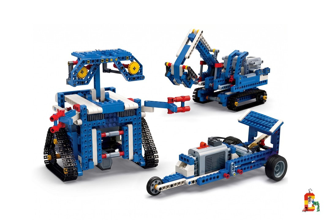 19-in-1 Motorized Gear Blocks Robot & Machines Set