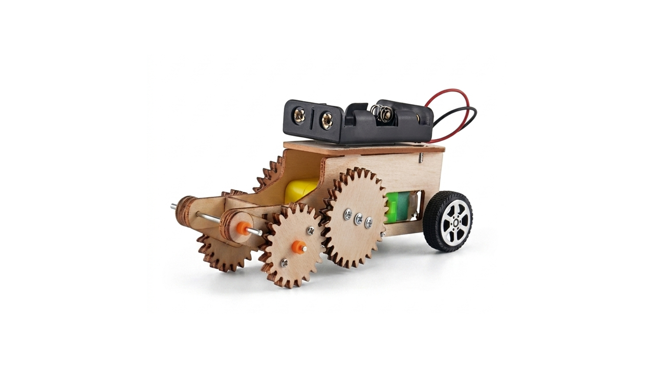 DIY STEM Wooden Model Kit - Gear Car