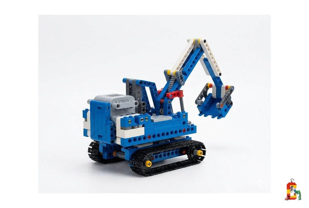 19-in-1 Motorized Gear Blocks Robot & Machines Set