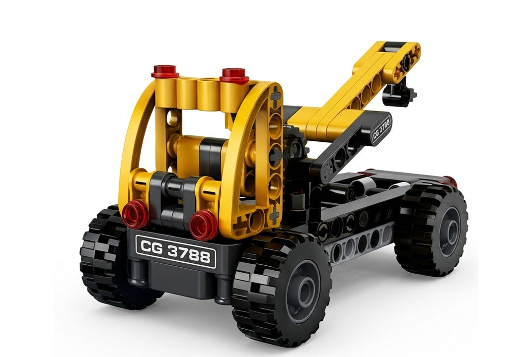COGO 3090 Construction NeoTown 3-in-1 Building Block Set – Lorry Crane, Tow Truck & Digger (235 Pieces)