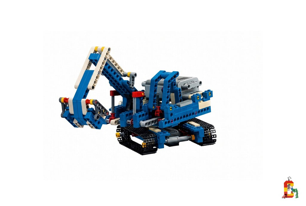 19-in-1 Motorized Gear Blocks Robot & Machines Set