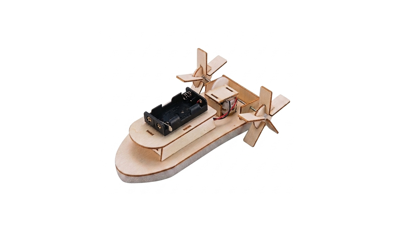 DIY STEM Wooden Model Kit - Paddle Steamer